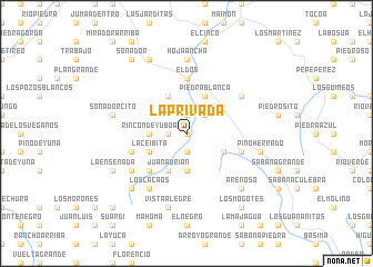 map of La Privada