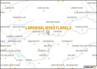 map of La Proiselière-et-Langle