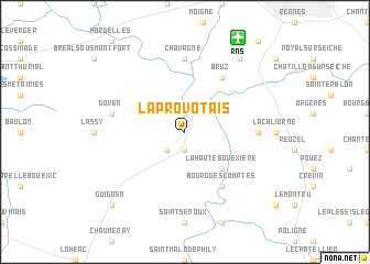 map of La Provotais