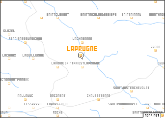 map of Laprugne