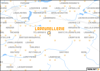 map of La Prunellerie