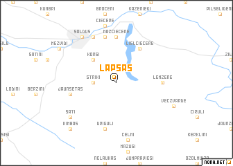 map of Lapsas