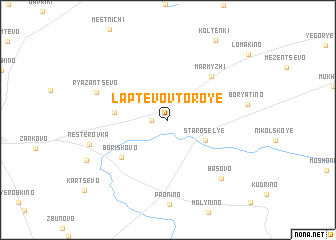 map of Laptëvo Vtoroye