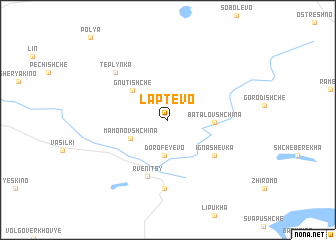 map of Laptëvo