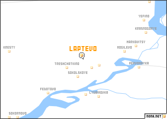 map of Laptëvo