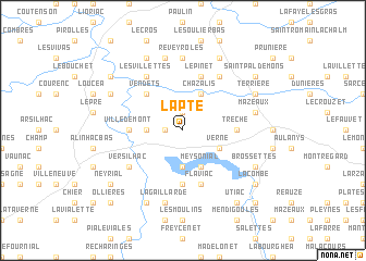 map of Lapte