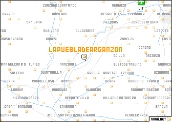 map of La Puebla de Arganzón