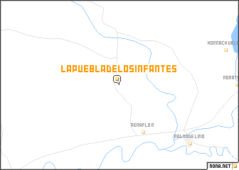 map of La Puebla de los Infantes