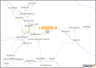 map of La Puebla