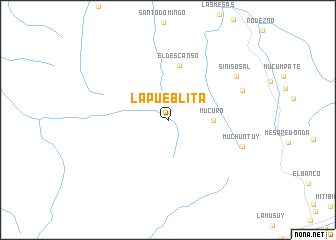 map of La Pueblita