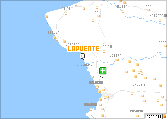 map of La Puente