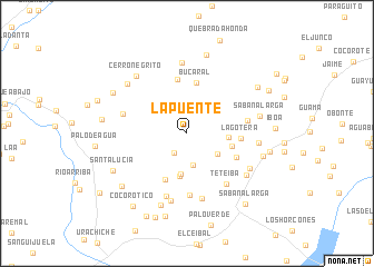 map of La Puente