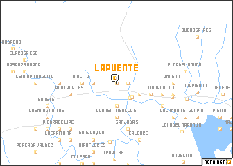 map of La Puente