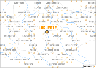 map of La Puente