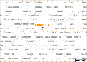 map of La Puente