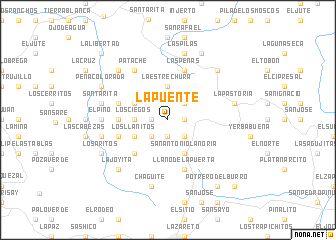 map of La Puente