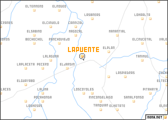 map of La Puente