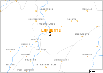 map of La Puente