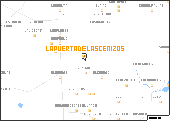 map of La Puerta de las Cenizos
