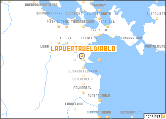 map of La Puerta del Diablo