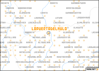 map of La Puerta del Mulo