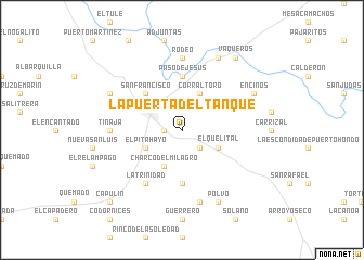 map of La Puerta del Tanque
