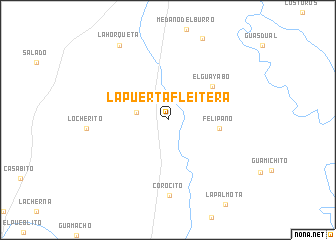 map of La Puerta Fleitera