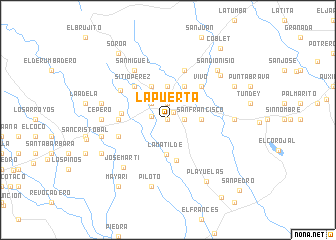 map of La Puerta