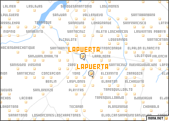 map of La Puerta