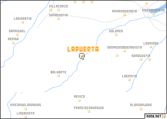 map of La Puerta