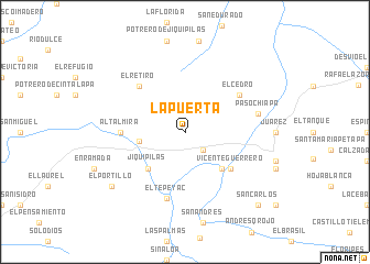 map of La Puerta