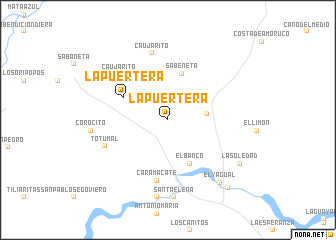 map of La Puertera