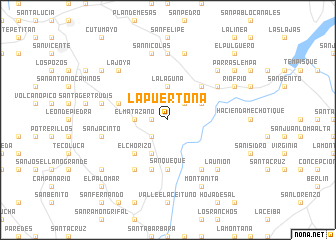map of La Puertona