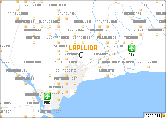 map of La Pulida