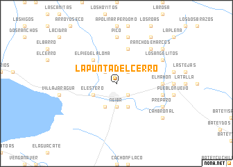 map of La Punta del Cerro