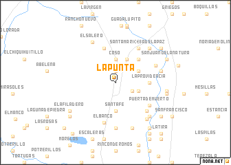 map of La Punta