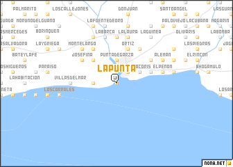 map of La Punta