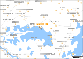 map of La Punta