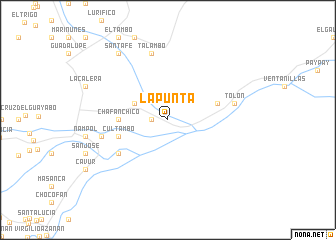 map of La Punta