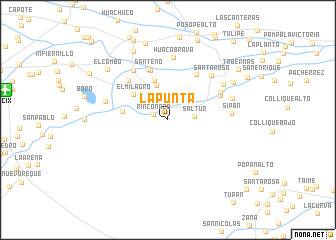 map of La Punta