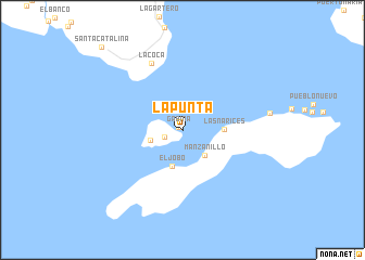 map of La Punta