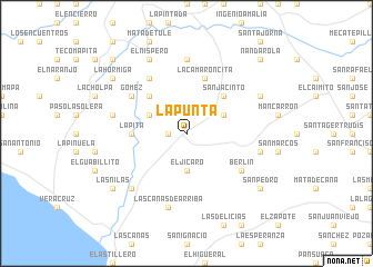 map of La Punta