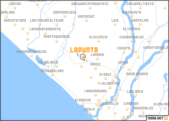 map of La Punta