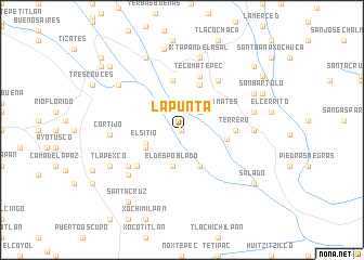 map of La Punta