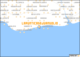 map of La Puntica de Juan Dolio