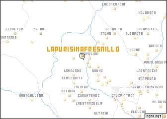 map of La Purísima Fresnillo