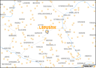 map of Lapušnik