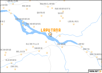 map of La Putana