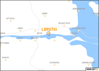 map of Laputʼki