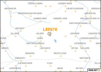 map of La Puye